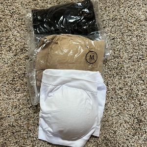 Set of 3 strapless tube bras